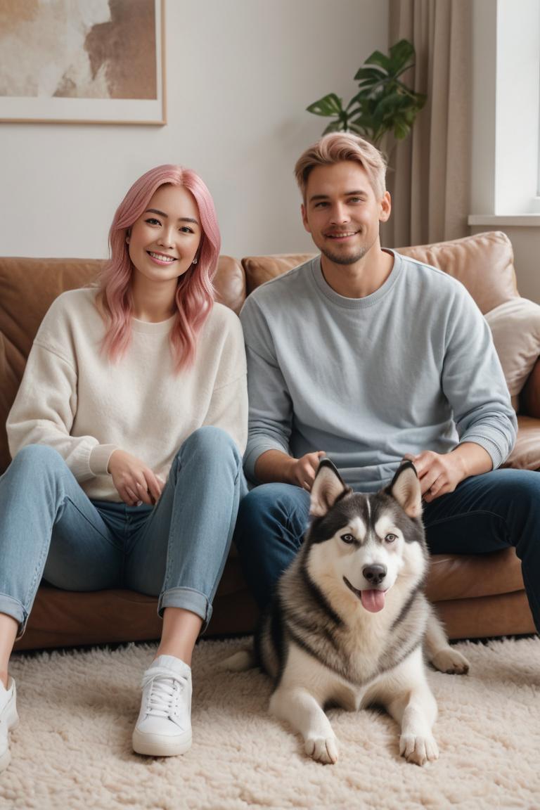 Photify AI prompt preview for Couples & Huskies pack - 240 - 2025-09-11T18:41:55.658Z
