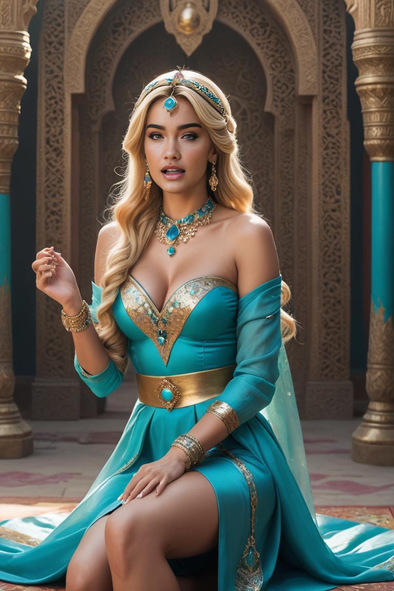 Photify AI prompt preview for Crazy Disney Princess Jazmine pack - 240 - 2025-04-28T08:47:53.452Z