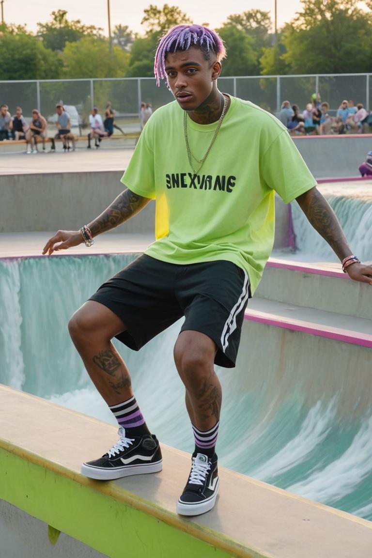 Photify AI prompt preview for Neon Skater Dreams pack - 240 - 2025-11-07T19:50:26.473Z