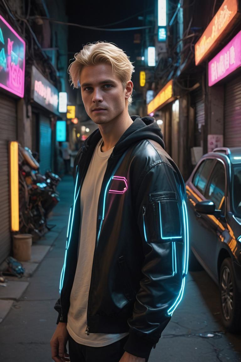 Photify AI prompt preview for Cyberpunk Drifter pack - 240 - 2025-07-29T12:13:52.491Z