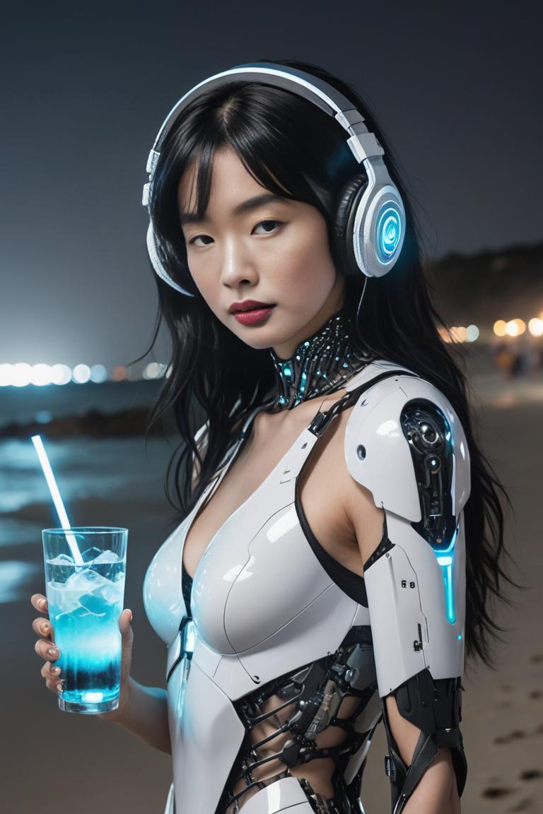 Photify AI prompt preview for Cyborg Beach Bash pack - 240 - 2025-04-19T10:59:10.215Z