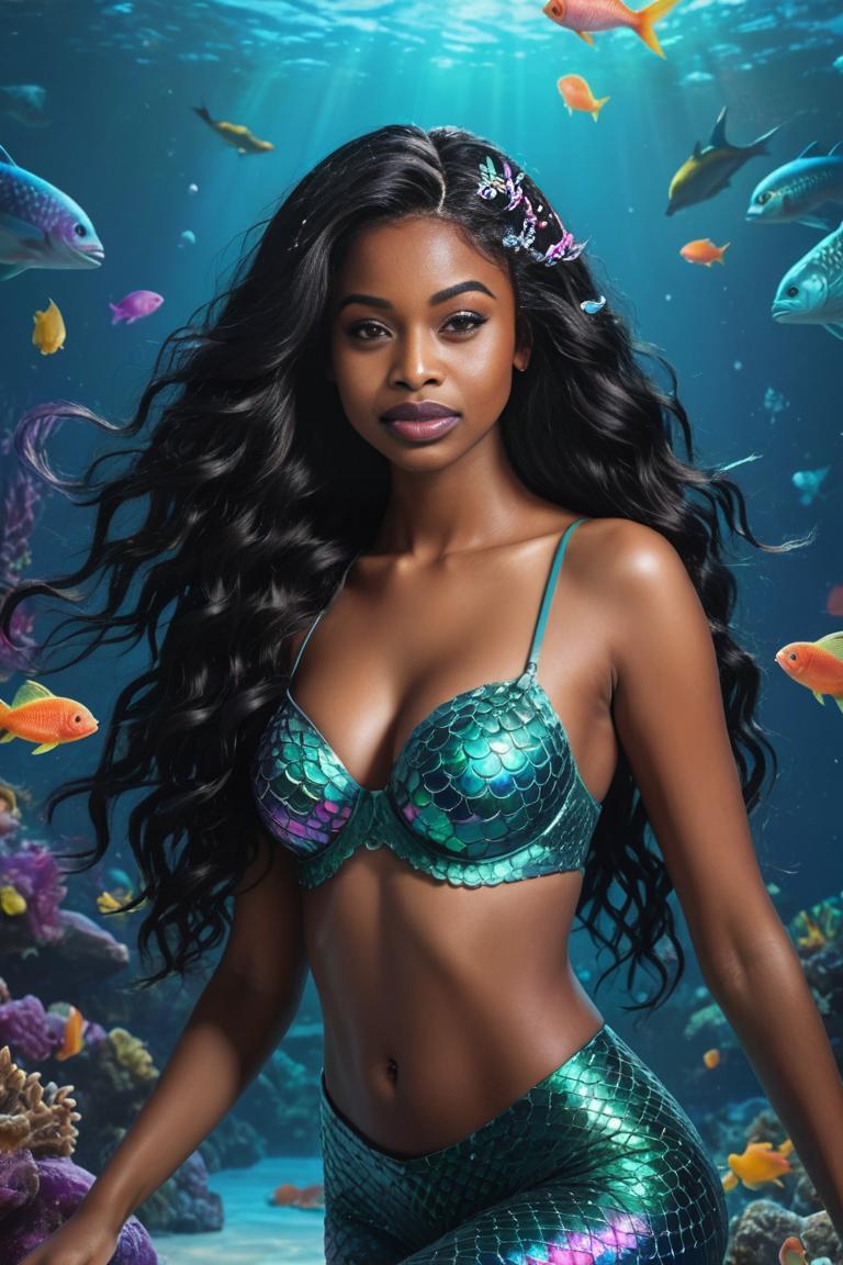 Photify AI prompt preview for Neon Mermaid Dreams pack - 240 - 2025-05-09T07:37:21.444Z
