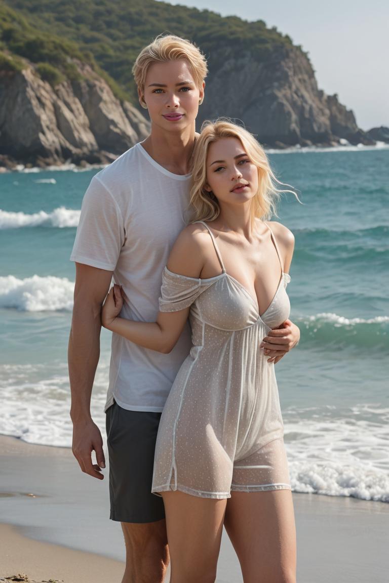 Photify AI prompt preview for Couple At The Beach pack - 240 - 2025-05-24T22:31:36.890Z