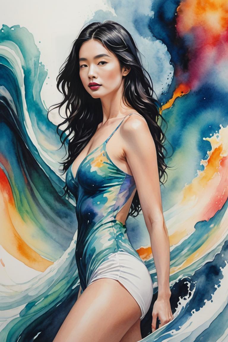 Photify AI prompt preview for Watercolor Muse pack - 240 - 2025-04-30T23:42:17.161Z