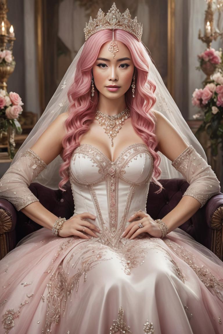 Photify AI prompt preview for Bold And Bright Wedding Dresss pack - 240 - 2025-04-28T02:47:11.859Z