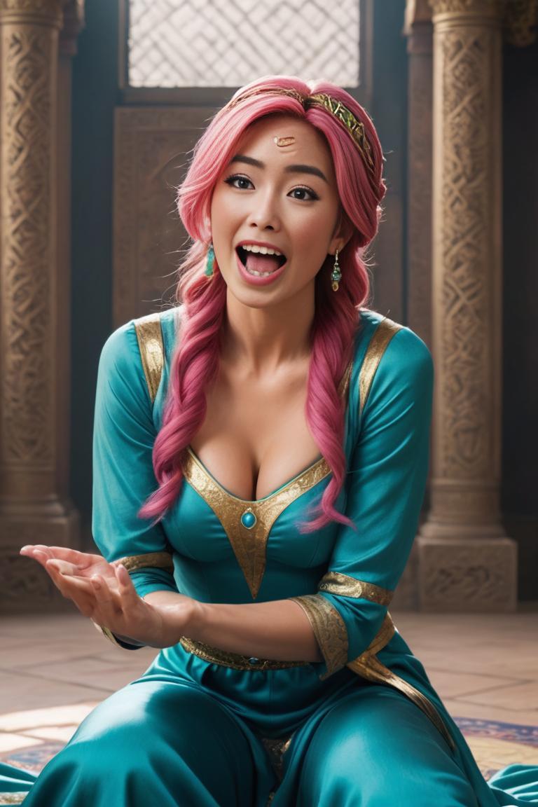 Photify AI prompt preview for Crazy Disney Princess Jazmine pack - 240 - 2025-04-28T08:47:53.452Z