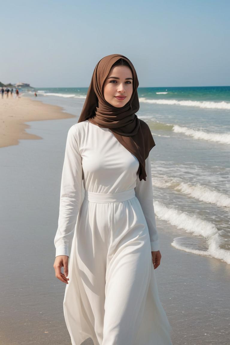 Photify AI prompt preview for Hijab Beach pack - 240 - 2025-05-31T00:15:11.097Z