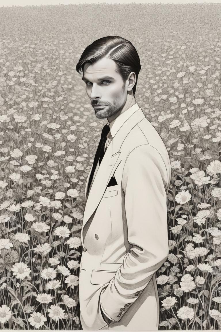 Photify AI prompt preview for Man Pencil Drawing pack - 240 - 2025-04-26T21:21:58.833Z