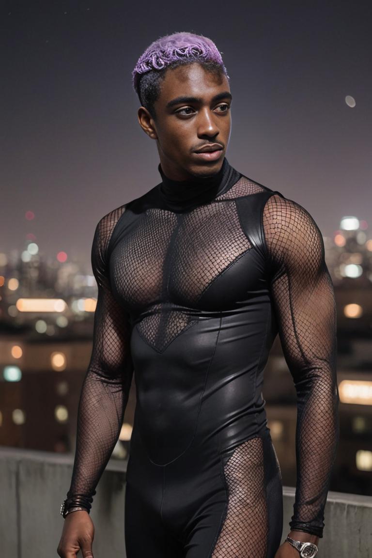 Photify AI prompt preview for Fishnet Catsuit pack - 240 - 2025-08-05T06:59:12.308Z