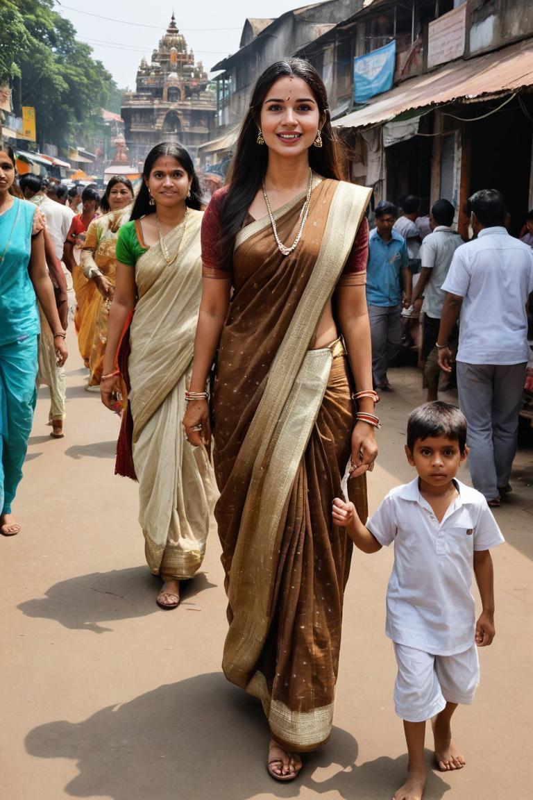 Photify AI prompt preview for Bengali Woman (festive Season) pack - 240 - 2025-05-09T06:15:26.349Z