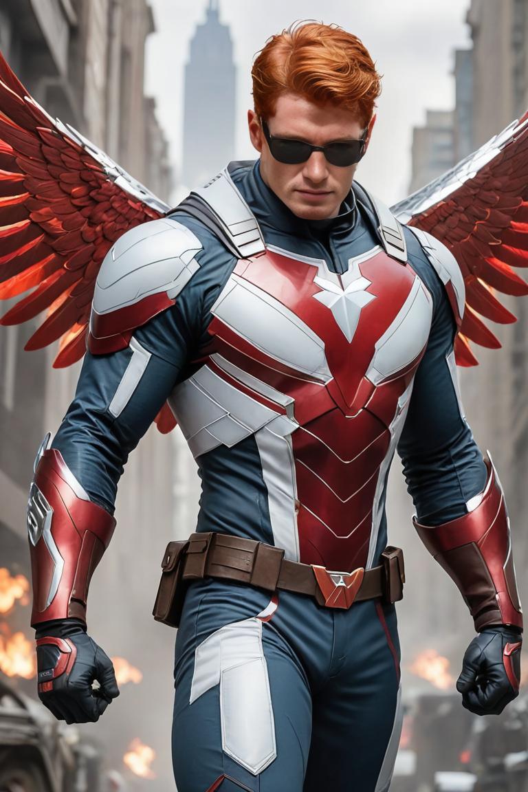 Photify AI prompt preview for The Falcon Marvel pack - 240 - 2025-05-09T08:11:49.751Z