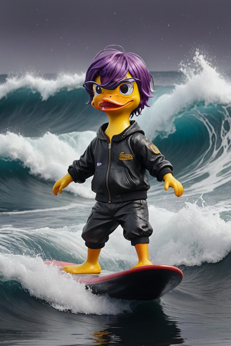 Photify AI prompt preview for Punk Duck Surfer pack - 240 - 2026-01-02T15:55:45.544Z