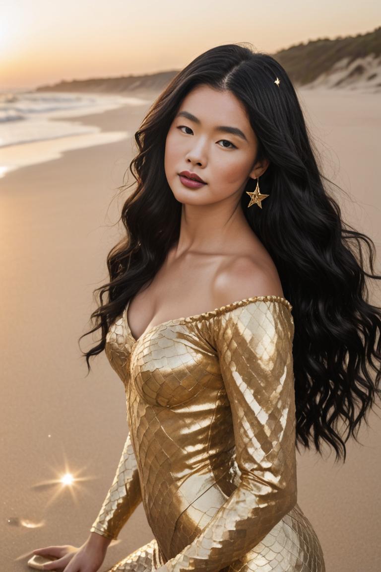 Photify AI prompt preview for Golden Van Gogh,mermaid 💫 pack - 240 - 2025-04-28T09:48:24.507Z