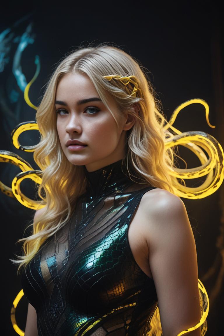 Photify AI prompt preview for Neon Medusa pack - 240 - 2025-08-04T11:00:23.949Z