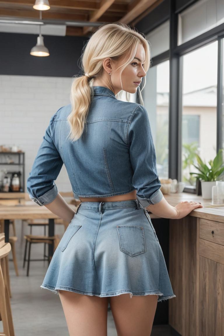 Photify AI prompt preview for Maid In Denim pack - 240 - 2025-05-30T23:57:00.455Z