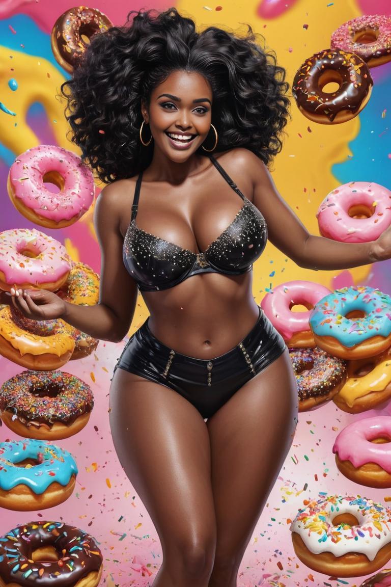Photify AI prompt preview for Sexy Crazy Donuts 🍩 pack - 240 - 2025-05-31T00:36:07.478Z