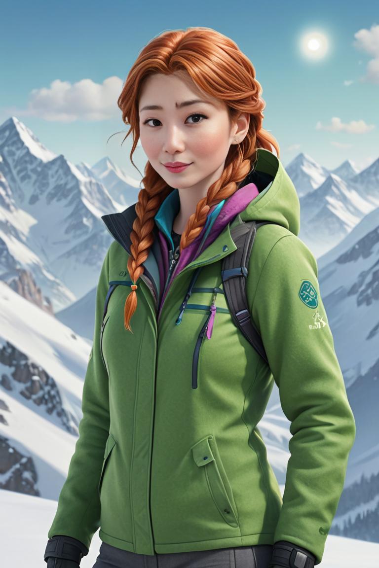 Photify AI prompt preview for Snowboarding Princesses pack - 240 - 2025-08-05T07:01:46.679Z