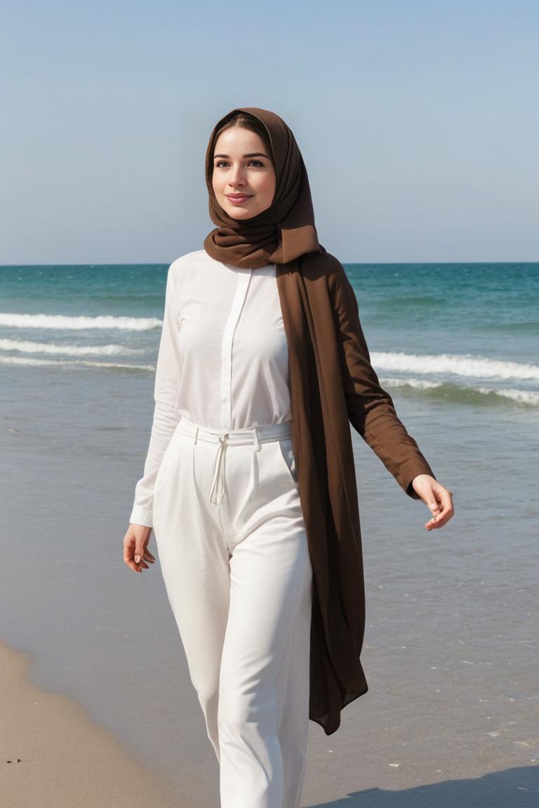 Photify AI prompt preview for Hijab Beach pack - 240 - 2025-05-31T00:15:11.097Z