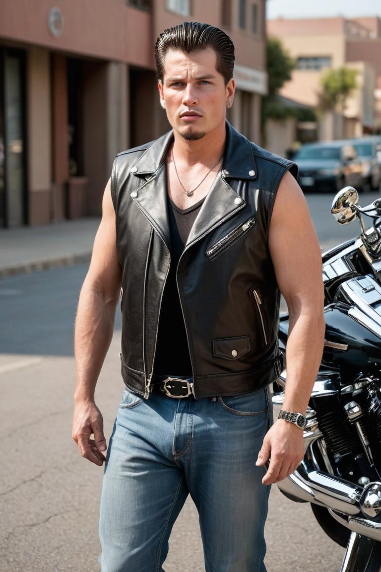Photify AI prompt preview for Greasers On Harleys pack - 240 - 2025-05-30T23:47:38.303Z