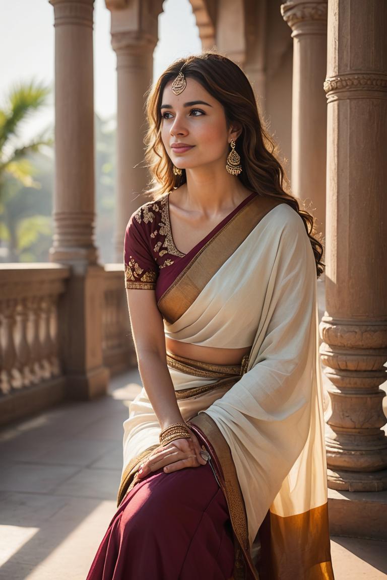 Photify AI prompt preview for Saree Sunshine Ithug pack - 240 - 2025-04-19T11:24:27.455Z