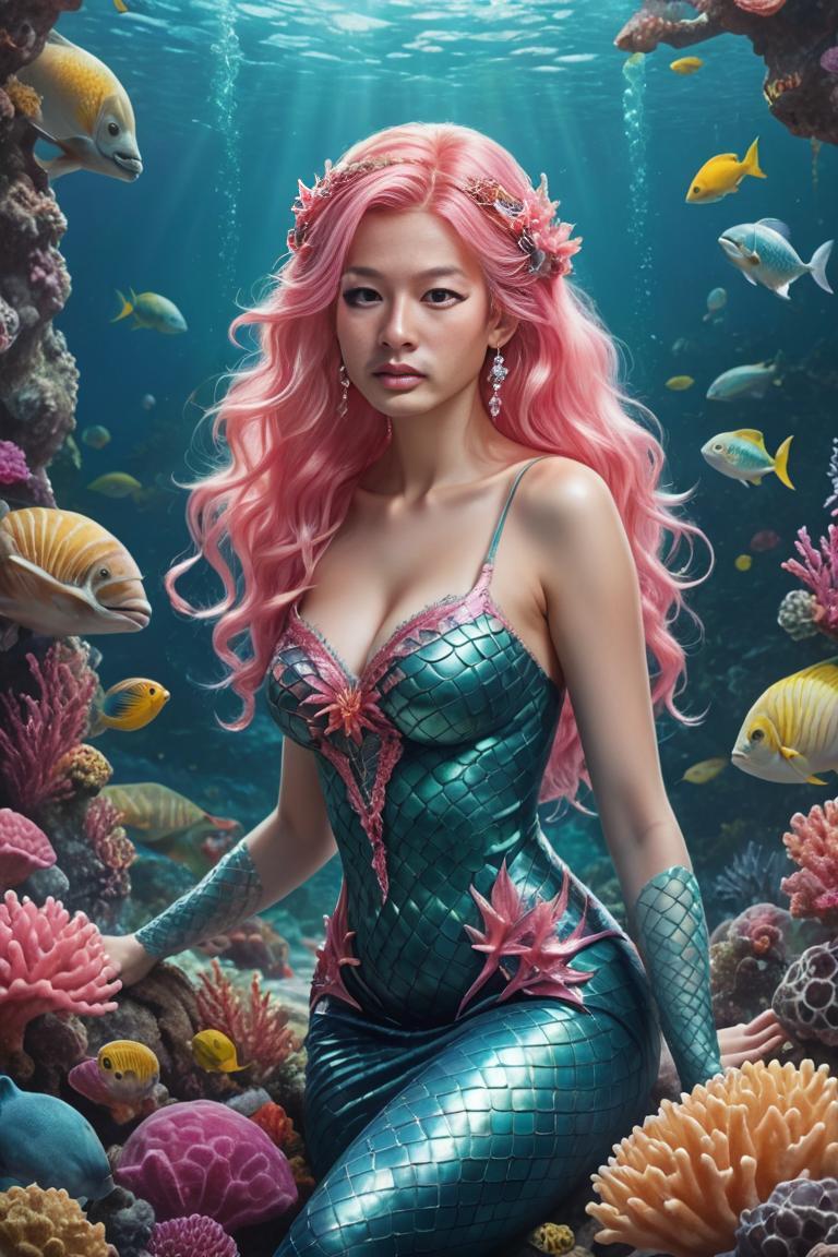 Photify AI prompt preview for Mermaid Royalty pack - 240 - 2025-04-30T01:08:50.208Z