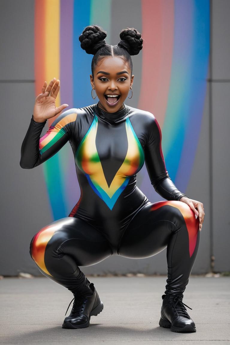 Photify AI prompt preview for Rainbow Morphsuit Latex pack - 240 - 2025-04-20T16:11:39.692Z