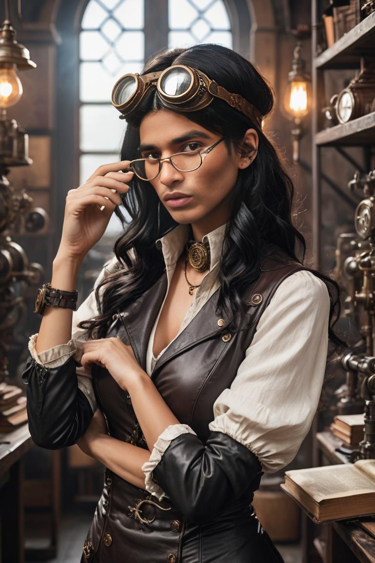 Photify AI prompt preview for Steampunk Scientist pack - 240 - 2025-10-22T20:05:33.956Z