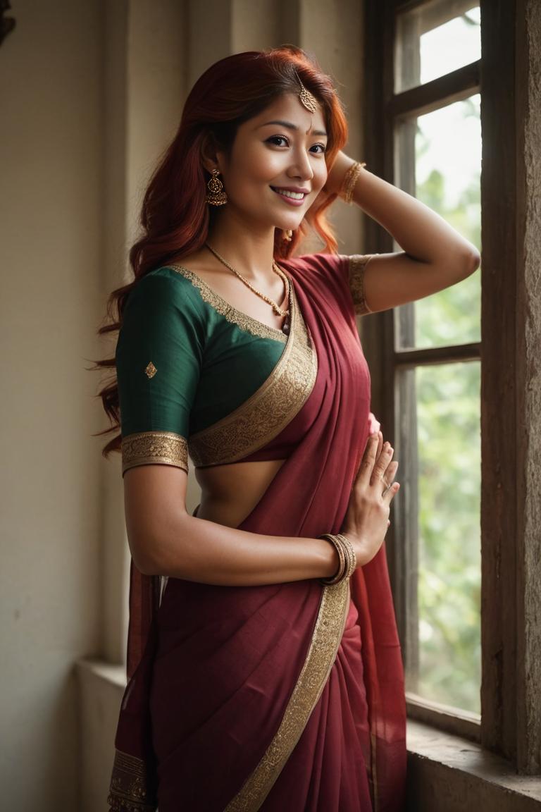Photify AI prompt preview for Saree Flirty pack - 240 - 2025-05-09T04:33:58.119Z