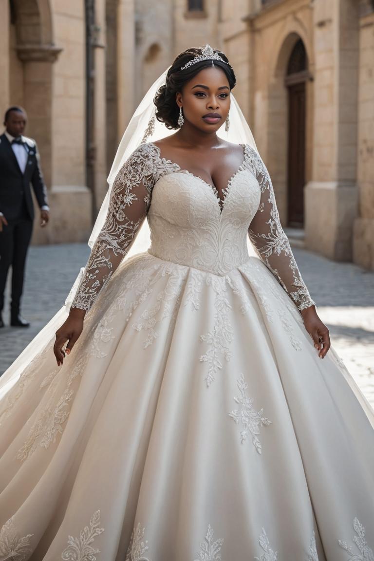 Photify AI prompt preview for Plus Size Wedding pack - 240 - 2025-04-21T15:05:04.312Z