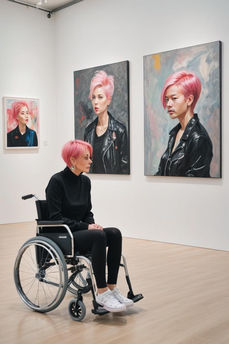 Photify AI prompt preview for Wheelchair Chic pack - 240 - 2025-05-09T08:15:44.906Z