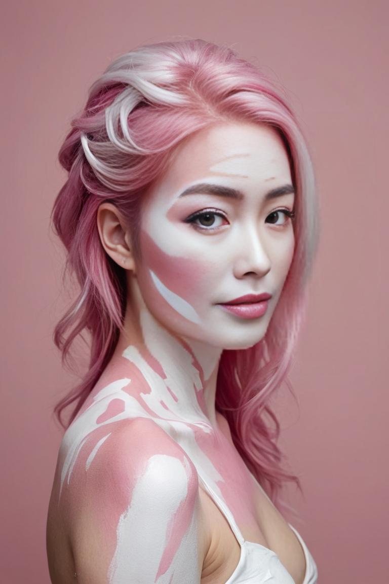 Photify AI prompt preview for White Body Painting pack - 240 - 2025-04-26T20:06:58.530Z