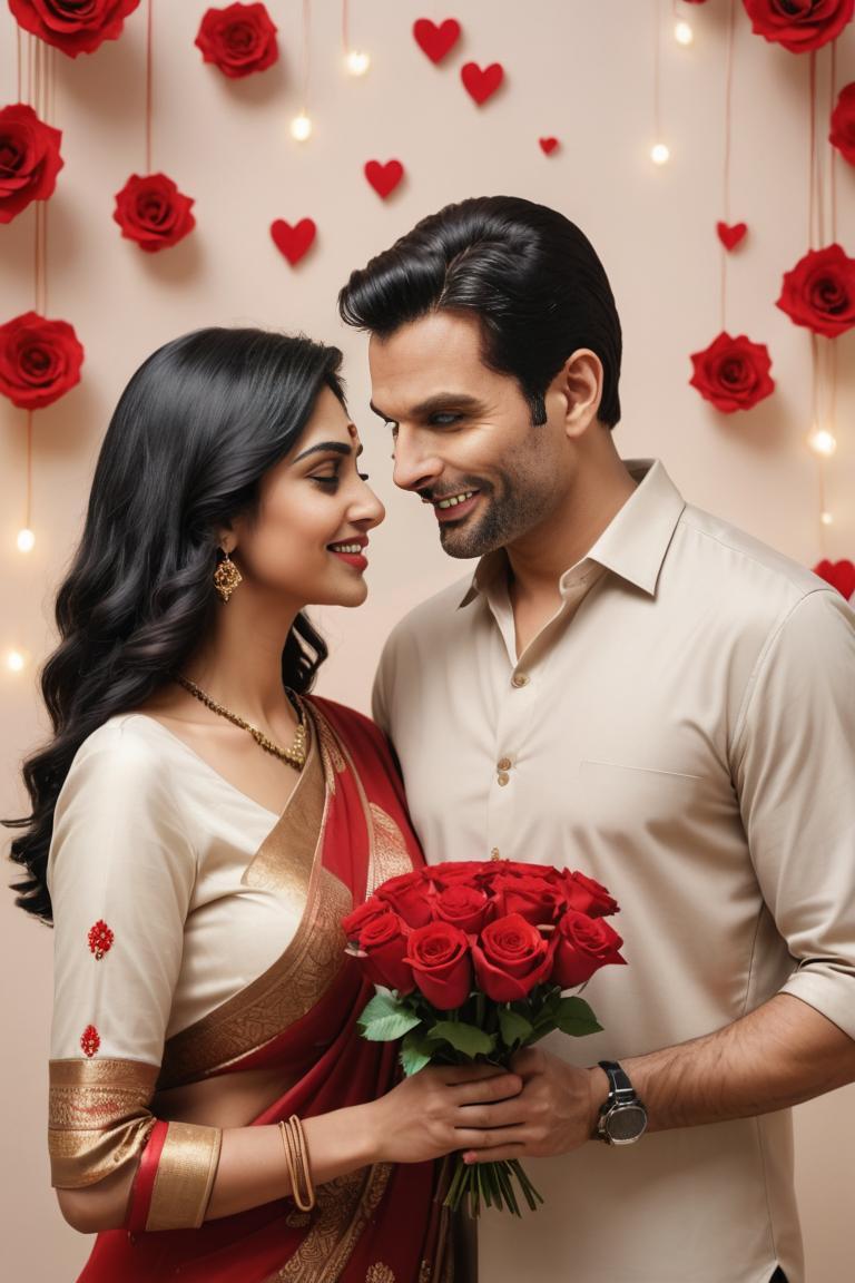 Photify AI prompt preview for Mature Indian Couple Valentine pack - 240 - 2025-04-26T17:08:15.287Z