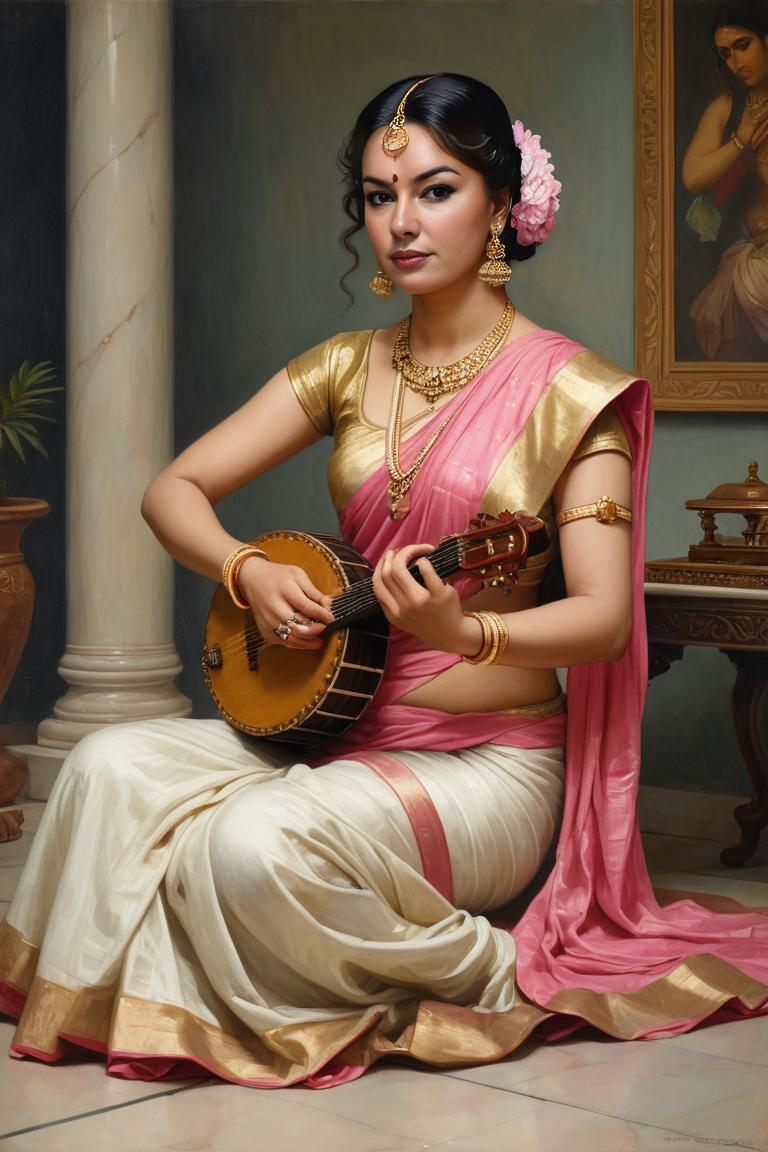 Photify AI prompt preview for Imagined By Raja Ravi Verma pack - 240 - 2025-04-26T18:20:12.371Z