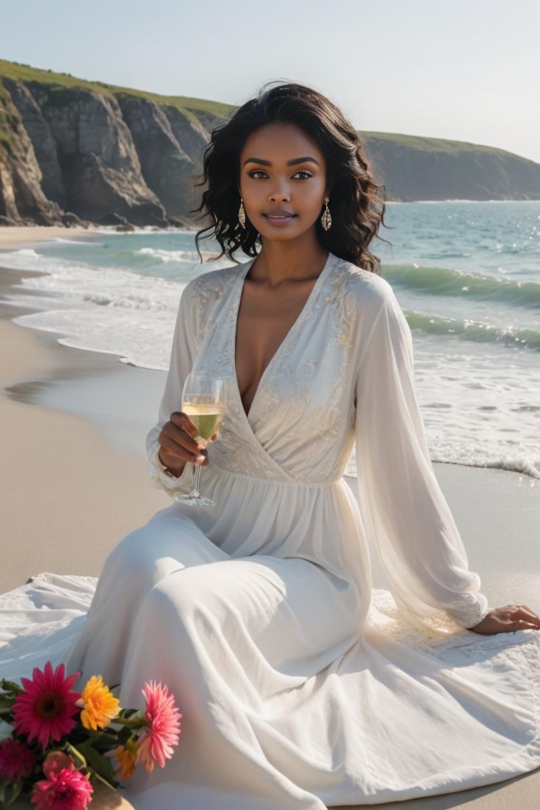 Photify AI prompt preview for Beach Golden Muse pack - 240 - 2025-04-21T15:16:07.963Z