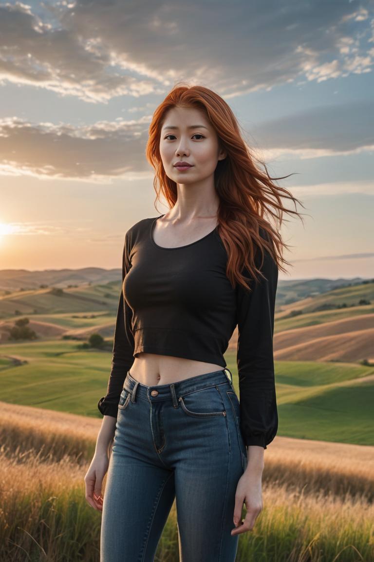 Photify AI prompt preview for Countryside Sunset pack - 240 - 2025-05-31T00:37:08.643Z