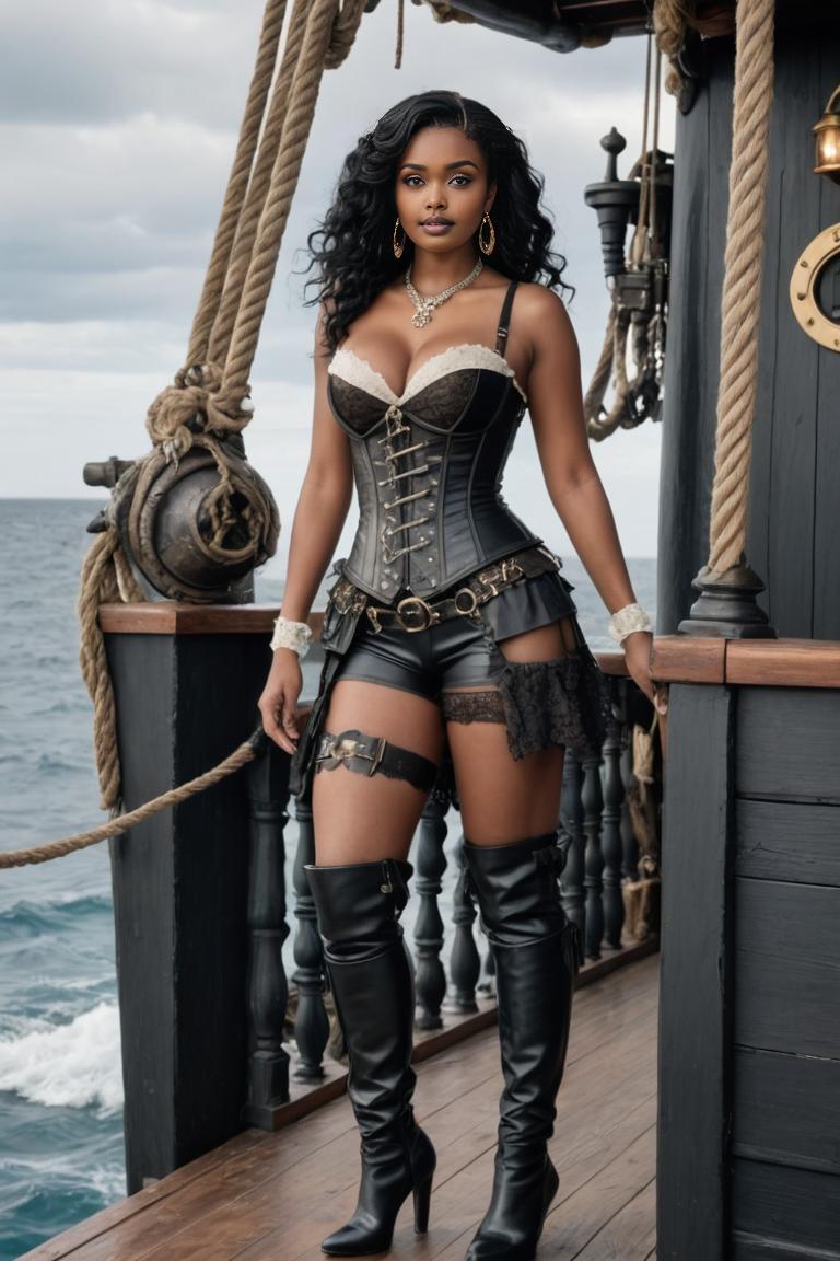 Photify AI prompt preview for Pirate Queen pack - 240 - 2025-04-30T23:58:26.943Z