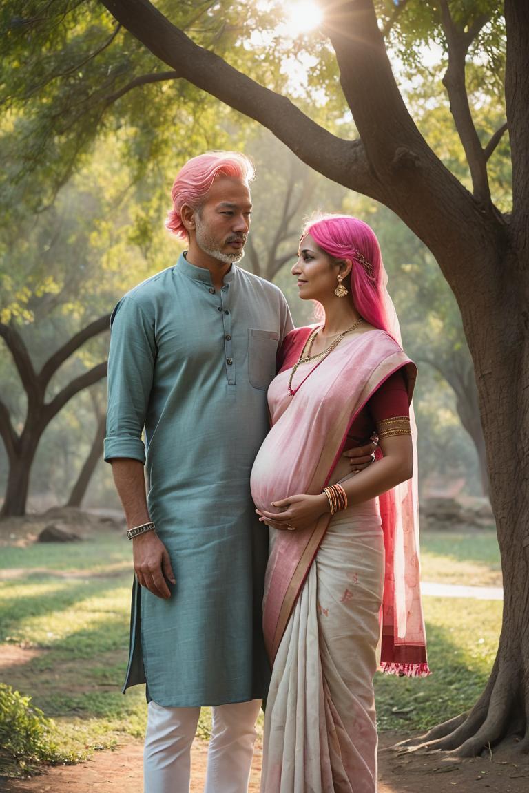Photify AI prompt preview for Indian Man And Pregnant Wife pack - 240 - 2025-05-31T00:33:38.070Z