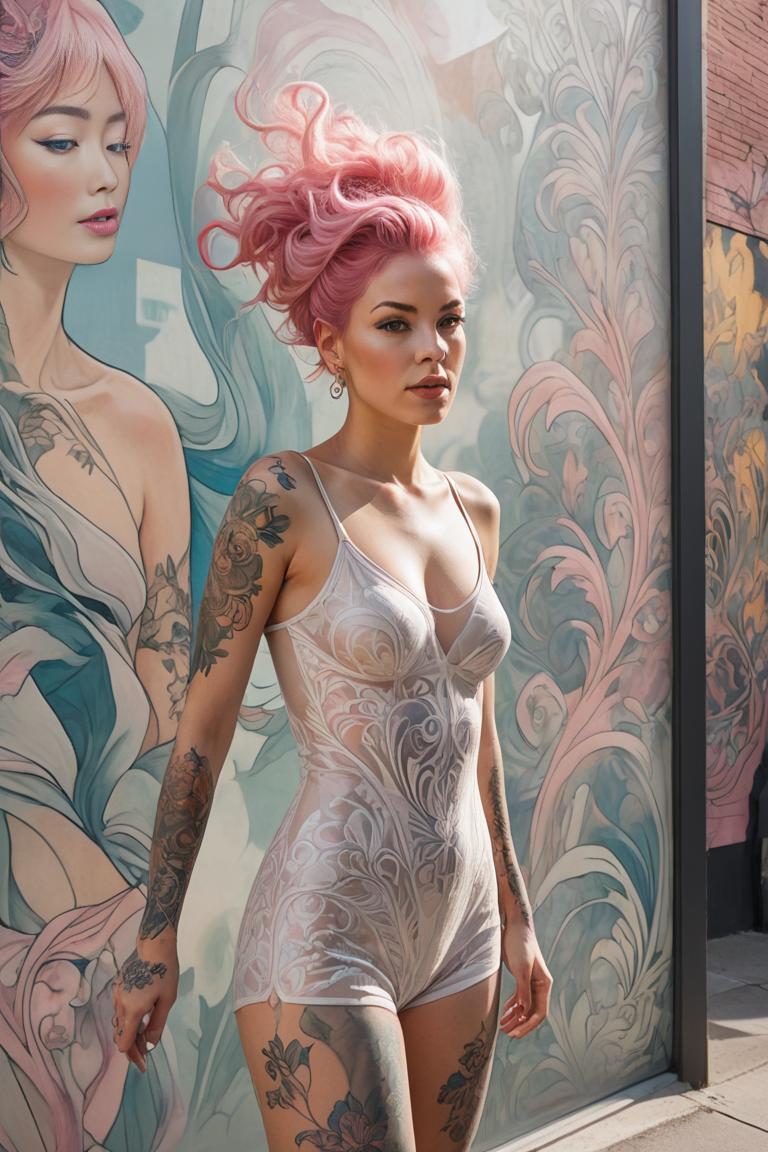Photify AI prompt preview for Tattooed Sheer Beauty pack - 240 - 2025-03-25T16:31:01.905Z