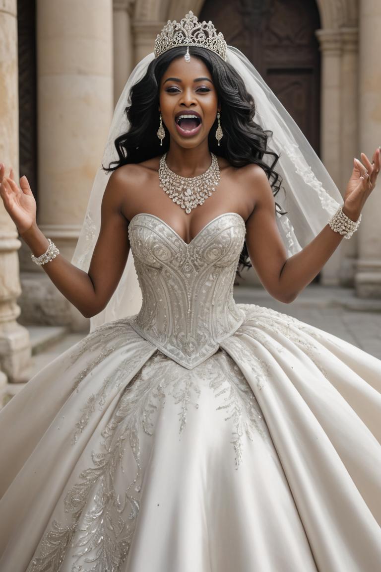 Photify AI prompt preview for Bold And Bright Wedding Dresss pack - 240 - 2025-04-28T02:47:11.859Z
