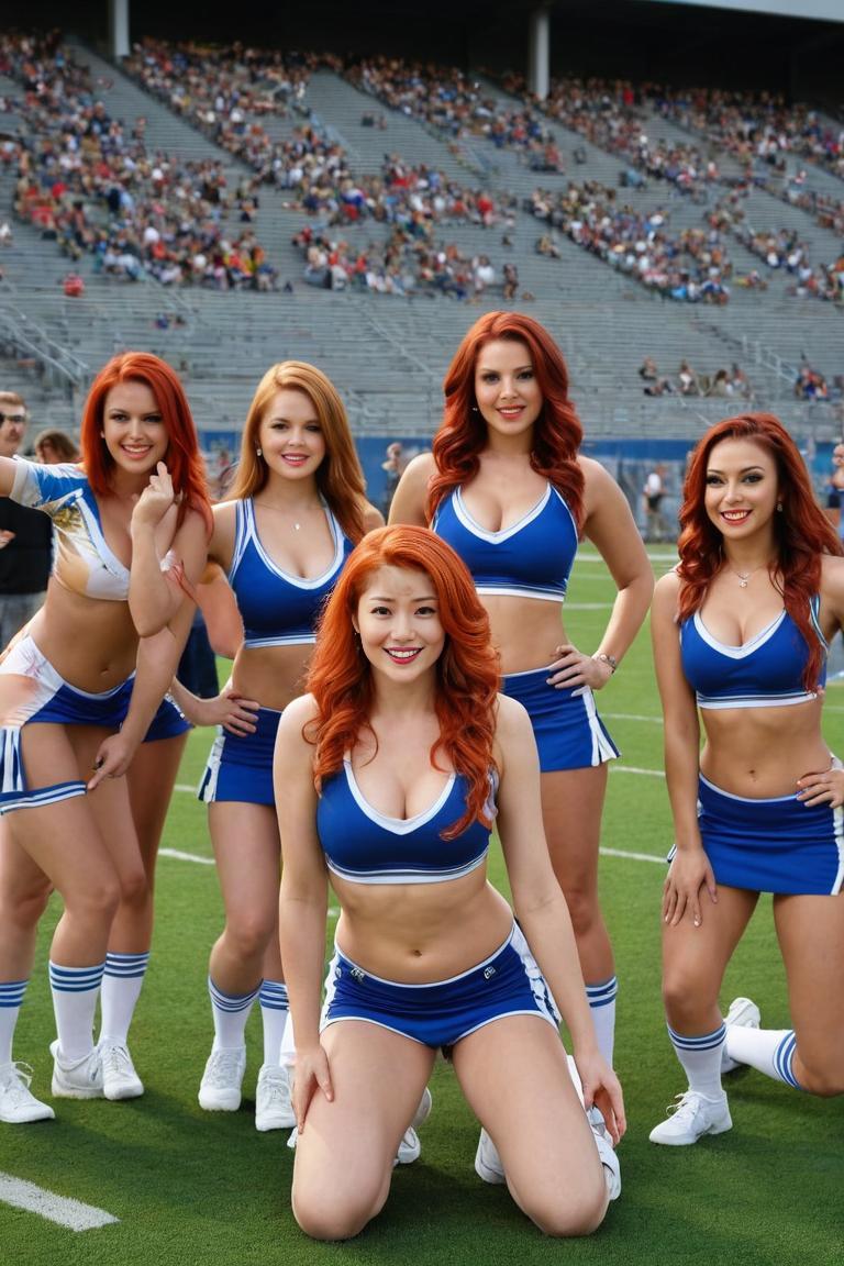 Photify AI prompt preview for Cheerleader Group pack - 240 - 2025-04-26T18:00:30.169Z