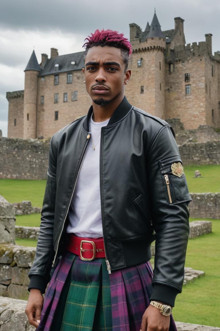 Photify AI prompt preview for Kilted Pop Stars pack - 240 - 2025-12-14T12:42:19.833Z