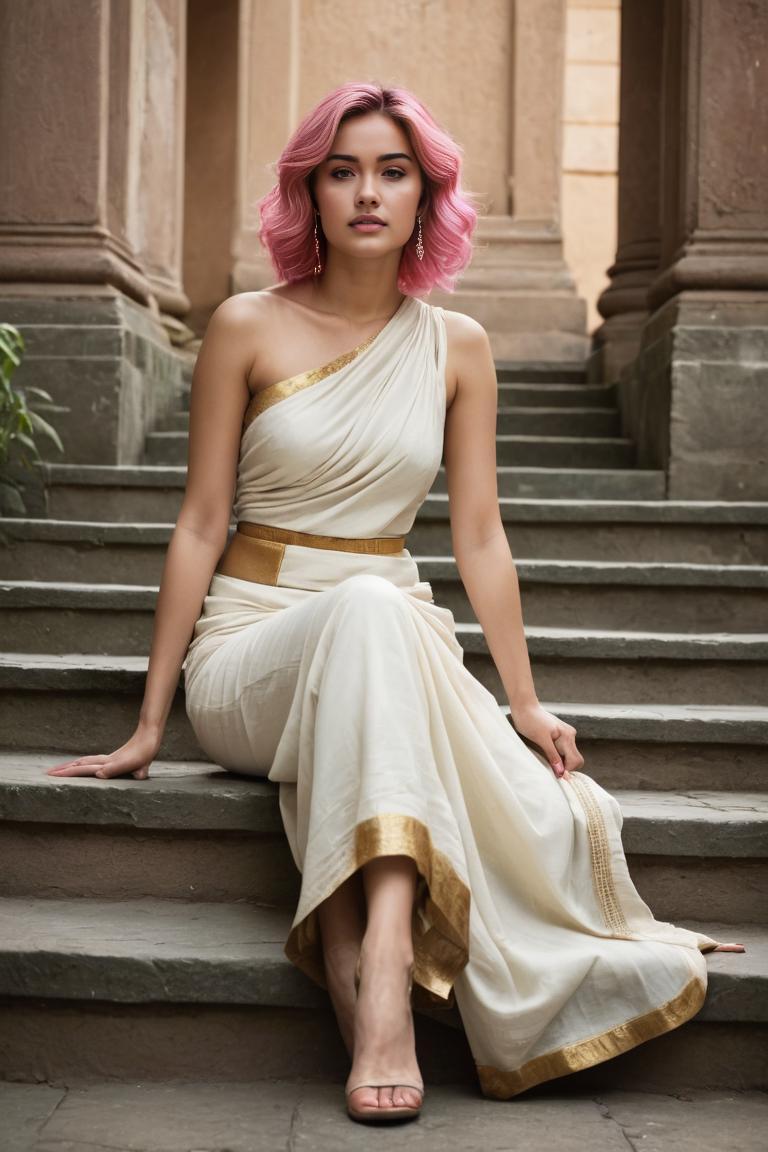 Photify AI prompt preview for White Saree Elegance pack - 240 - 2025-05-24T12:51:48.106Z