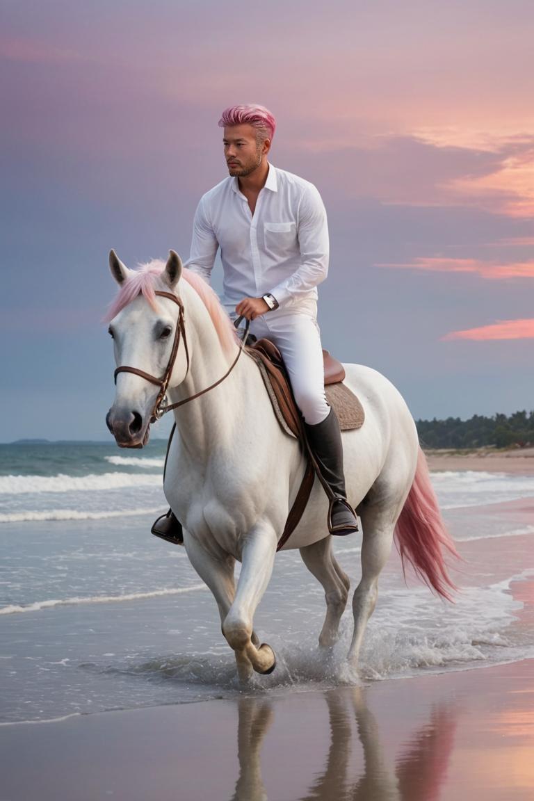 Photify AI prompt preview for Sunset Horseback pack - 240 - 2025-07-07T22:41:59.691Z