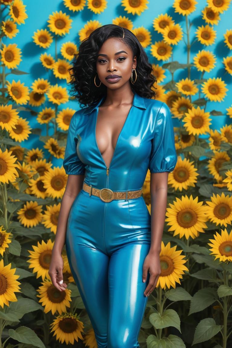 Photify AI prompt preview for Blue Supermodel Garden pack - 240 - 2025-05-31T00:04:03.785Z