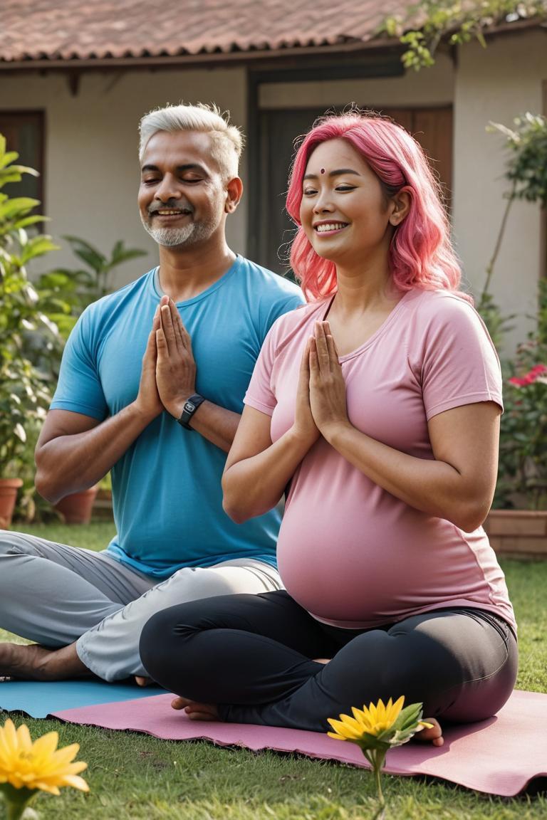 Photify AI prompt preview for Indian Man And Pregnant Wife pack - 240 - 2025-05-31T00:33:38.070Z