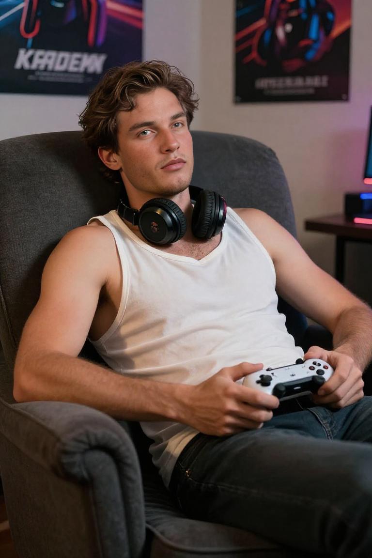 Photify AI prompt preview for Relaxed Gamer pack - 240 - 2026-02-04T06:45:23.721Z