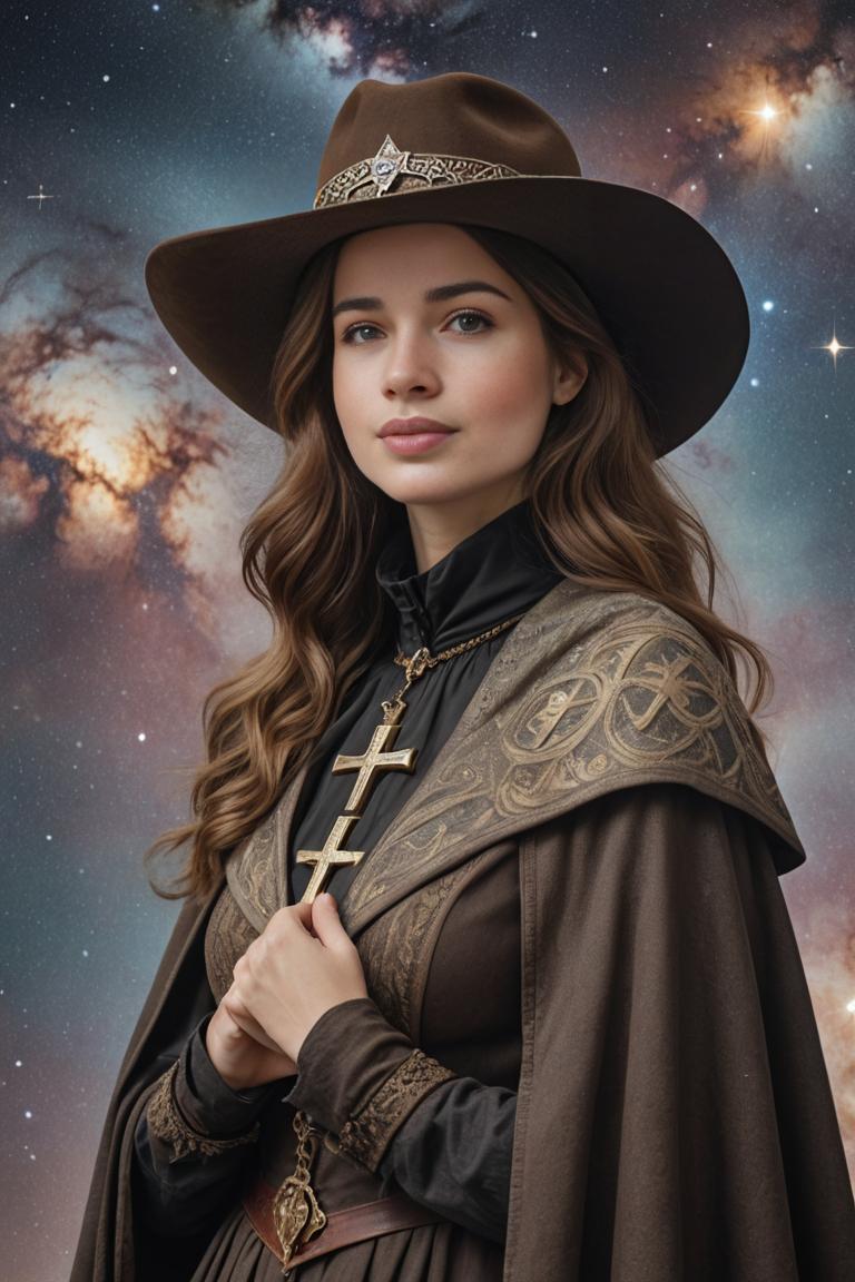 Photify AI prompt preview for Galactic Cowgirl pack - 240 - 2025-07-07T19:45:32.476Z