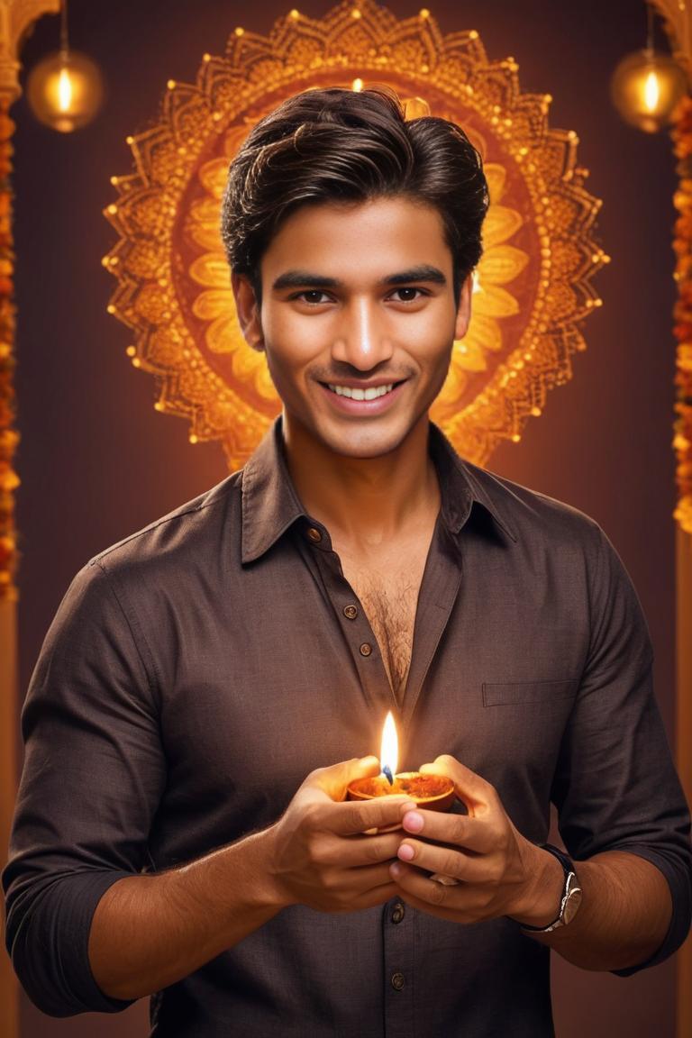 Photify AI prompt preview for Diwali Greeting pack - 240 - 2025-05-09T07:42:05.068Z