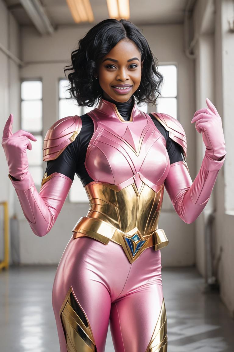 Photify AI prompt preview for Pink Ranger Flair pack - 240 - 2025-10-05T01:24:34.062Z
