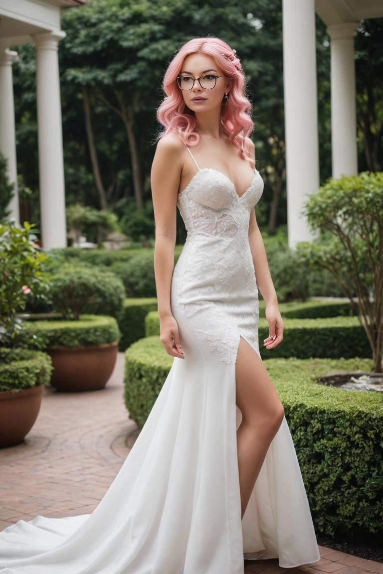 Photify AI prompt preview for Wedding Curvy Bride With Glasses pack - 240 - 2025-04-28T19:07:29.583Z